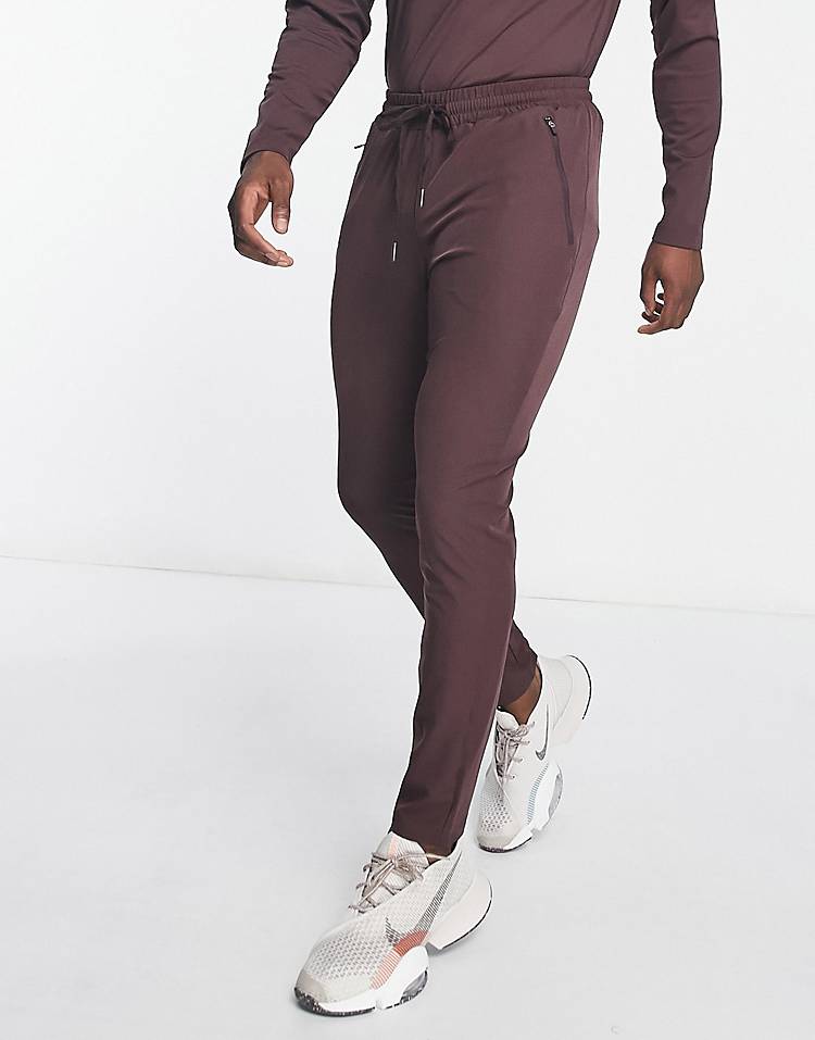 South Beach slim sweatpants in brown